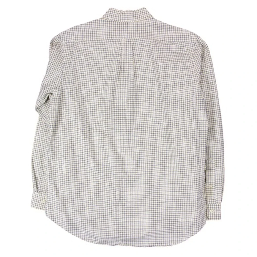 Polo Ralph Lauren Mens L Yellow Custom Fit Shirt‎ Plaid Polo Flesh Pony